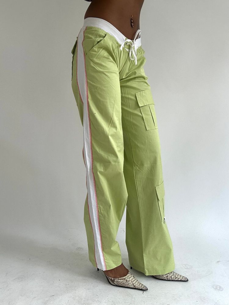 ‼️ | green and white athleisure style trousers image 4