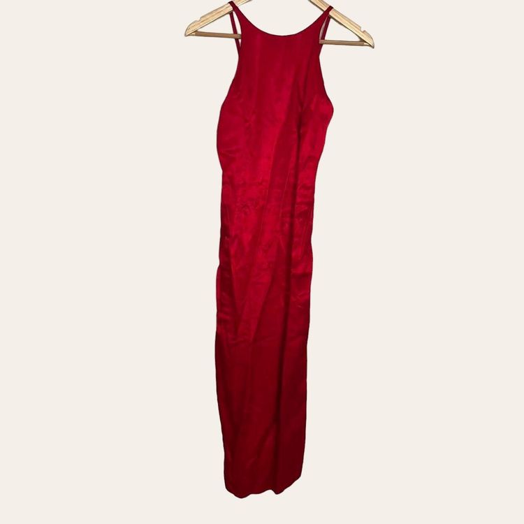 Red Satin Principles Dress 3