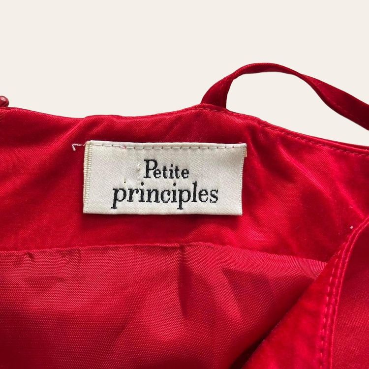 Red Satin Principles Dress 4