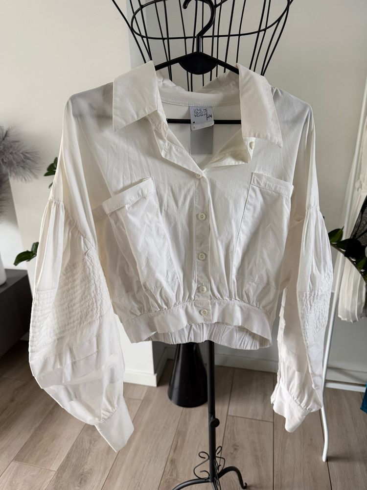 Joanna muzyk White Button-Up Blouse