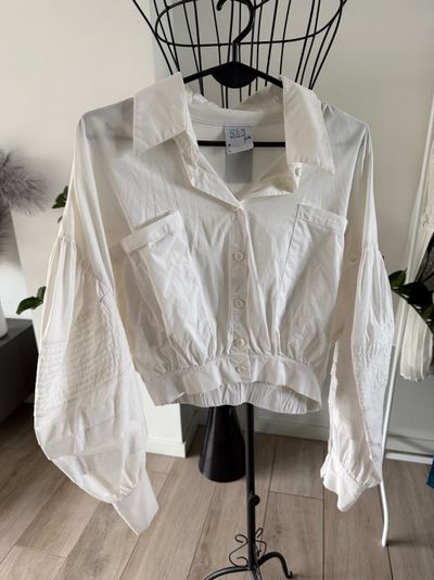 Joanna muzyk White Button-Up Blouse