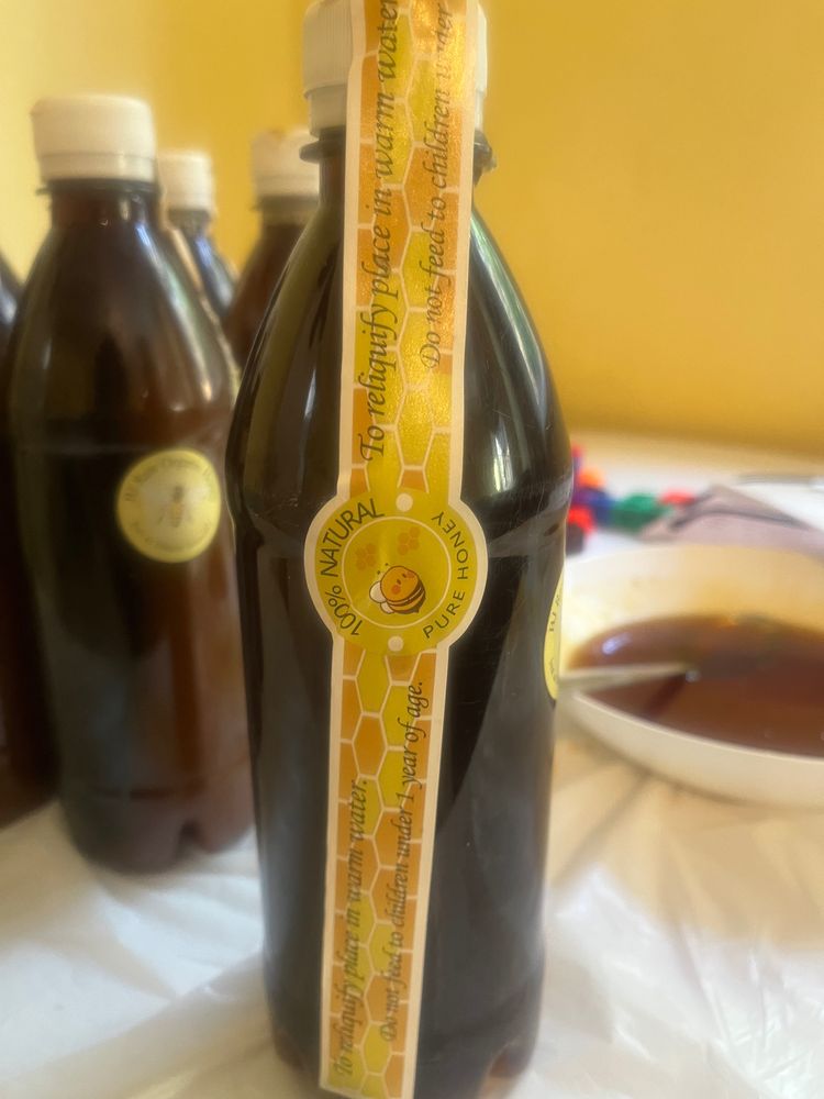 Bottle Of Pure Honey Organic Unpasteurised , Unprocessed