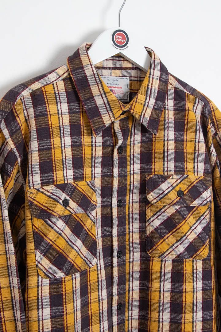Avirex Long Sleeve Checkered Flannel Shirt (M) image 2