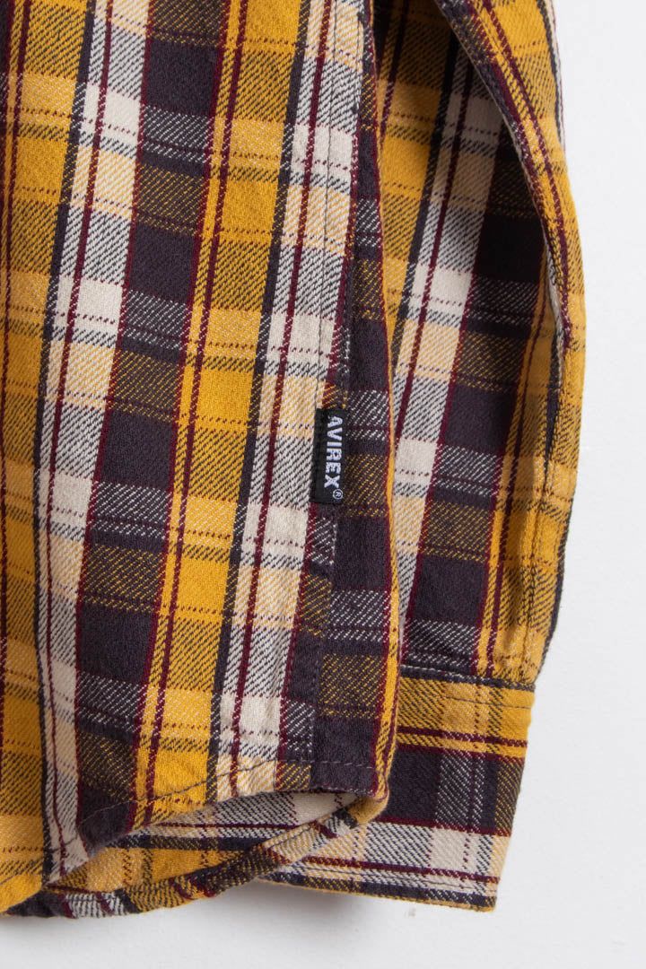 Avirex Long Sleeve Checkered Flannel Shirt (M) image 3