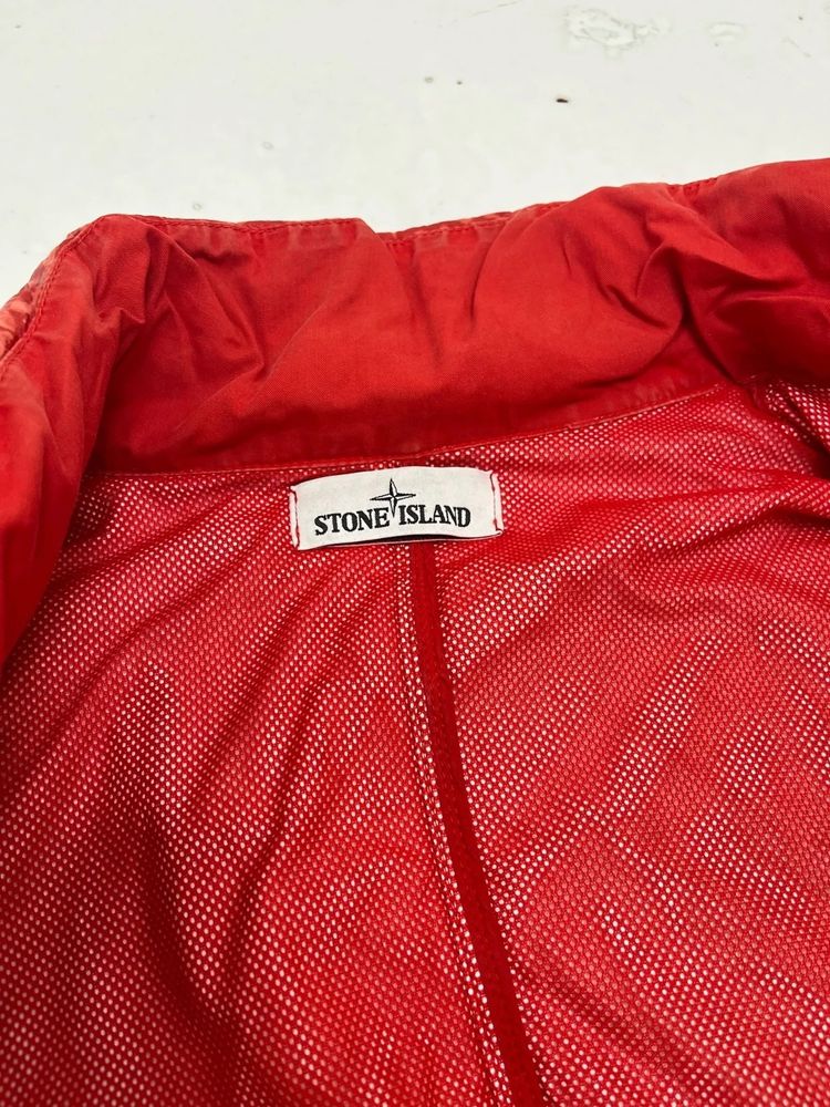 Stone Island Red Nylon Metal Tyvek Shield Jacket image 8