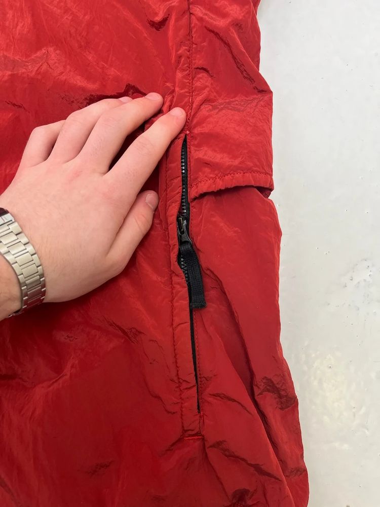 Stone Island Red Nylon Metal Tyvek Shield Jacket image 6