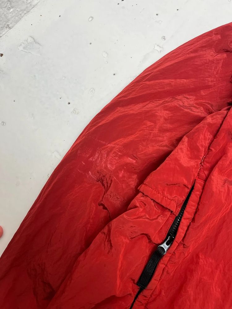 Stone Island Red Nylon Metal Tyvek Shield Jacket image 4