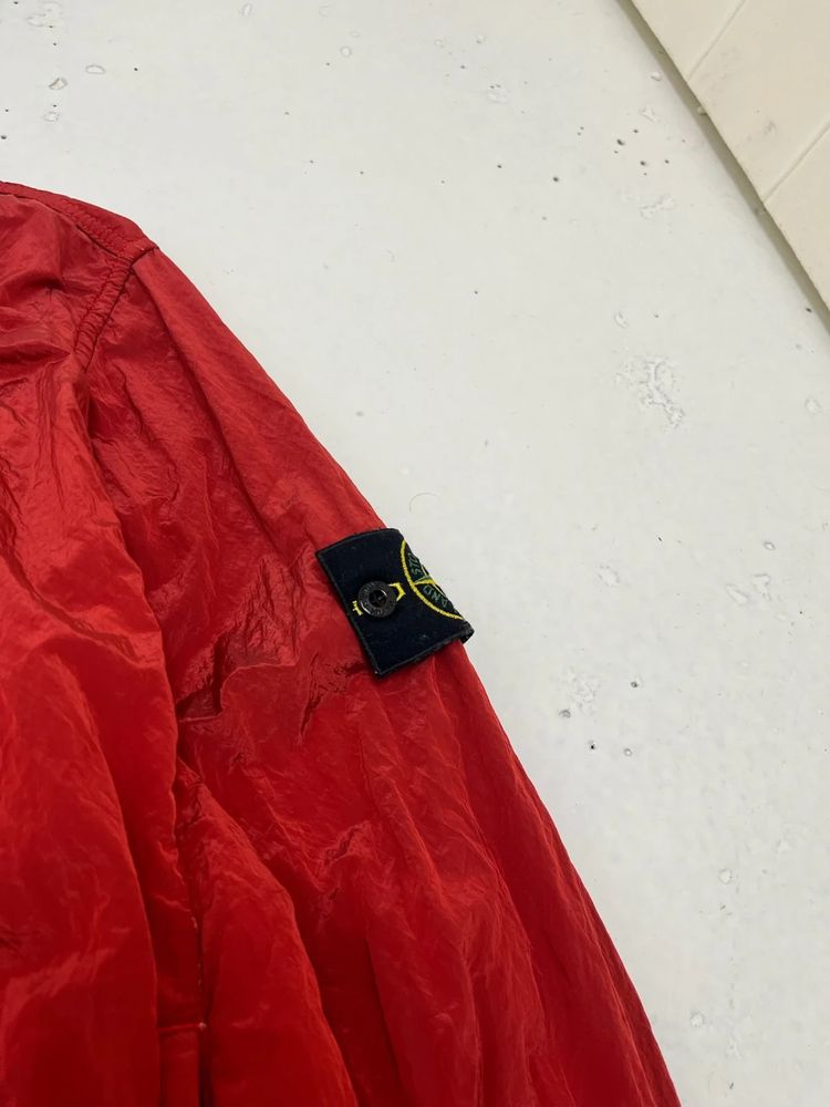 Stone Island Red Nylon Metal Tyvek Shield Jacket image 3