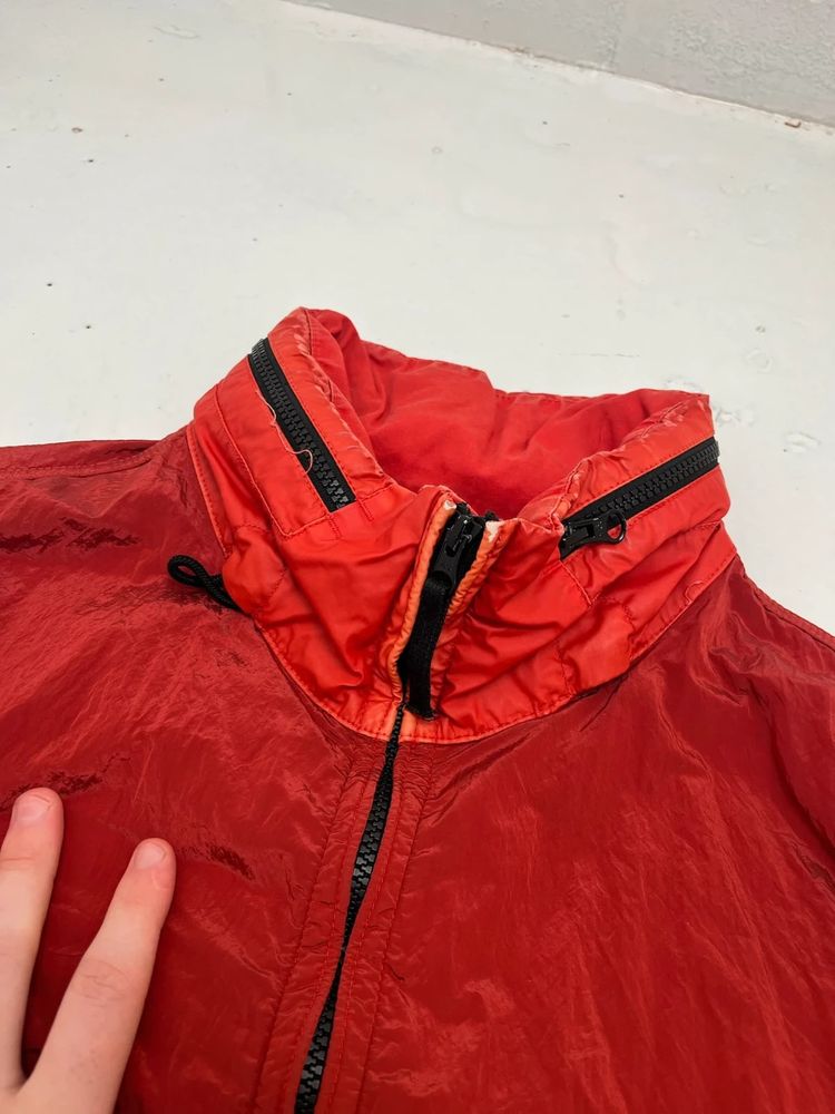 Stone Island Red Nylon Metal Tyvek Shield Jacket image 5