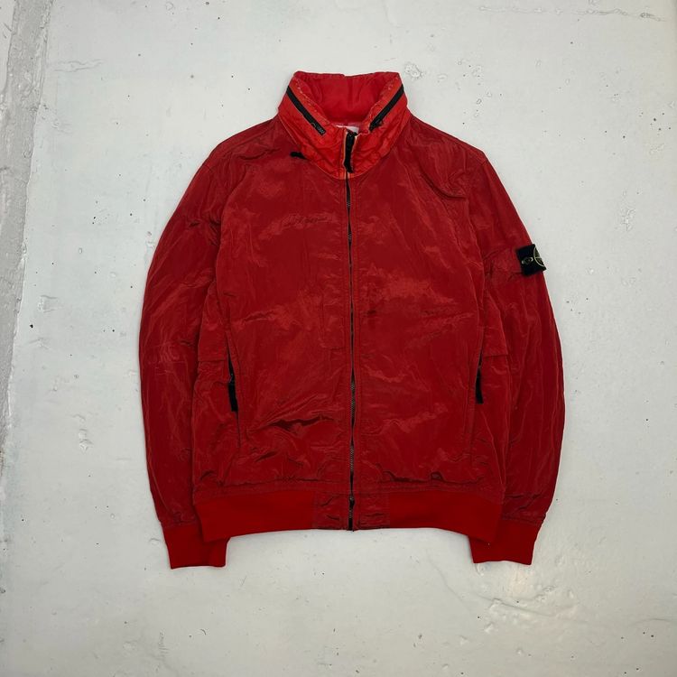 Stone Island Red Nylon Metal Tyvek Shield Jacket image 1