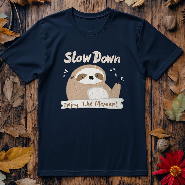 Slow Down 1 Sloth T-shirt image 5
