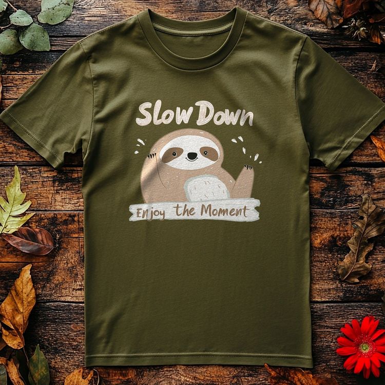 Slow Down 1 Sloth T-shirt image 1