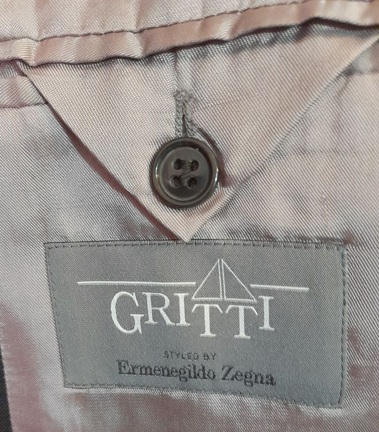 Gritti styled by Ermenegildo Zegna Giacca blazer uomo grigio scuro 4