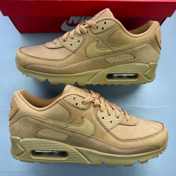 Immagine di Nike Air Max 90 Size UK 8 Premium Winter Wheat Flax Gum Mens Trainers FZ5102-299 1