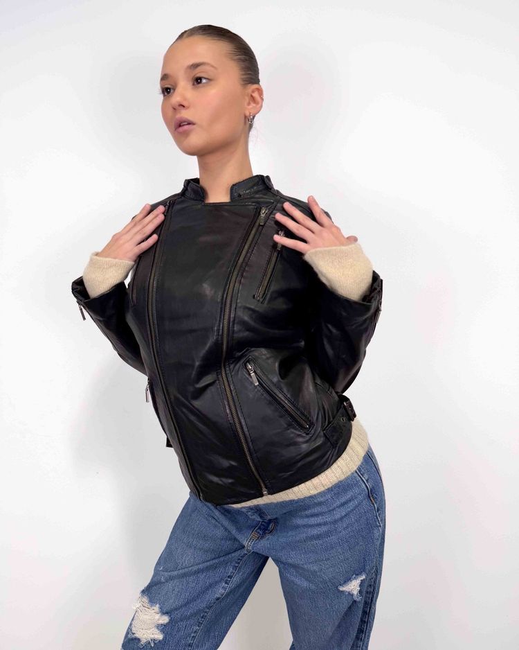 The Iris leather jacket