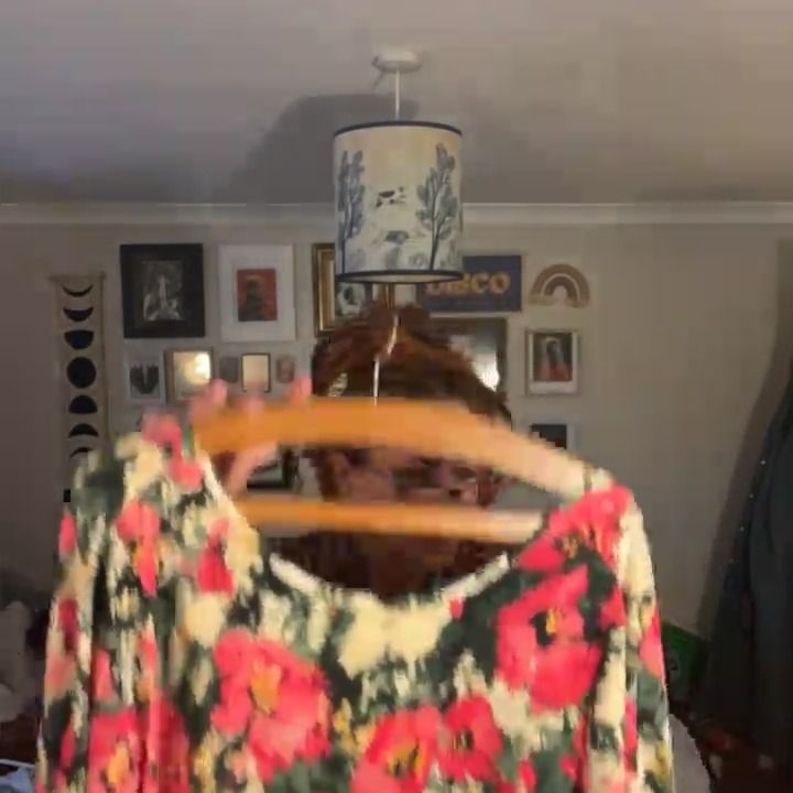 Other NWT floral stretch low back top xl 16/18 product image