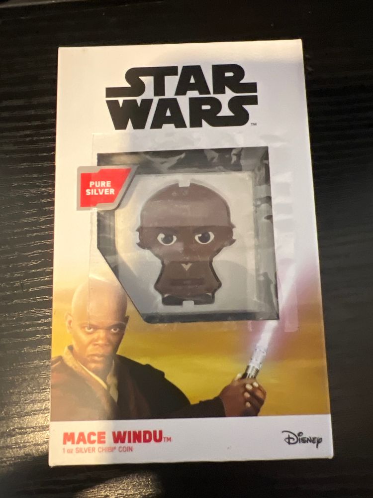 Star Wars Mace Windu Silver chibbi 1oz