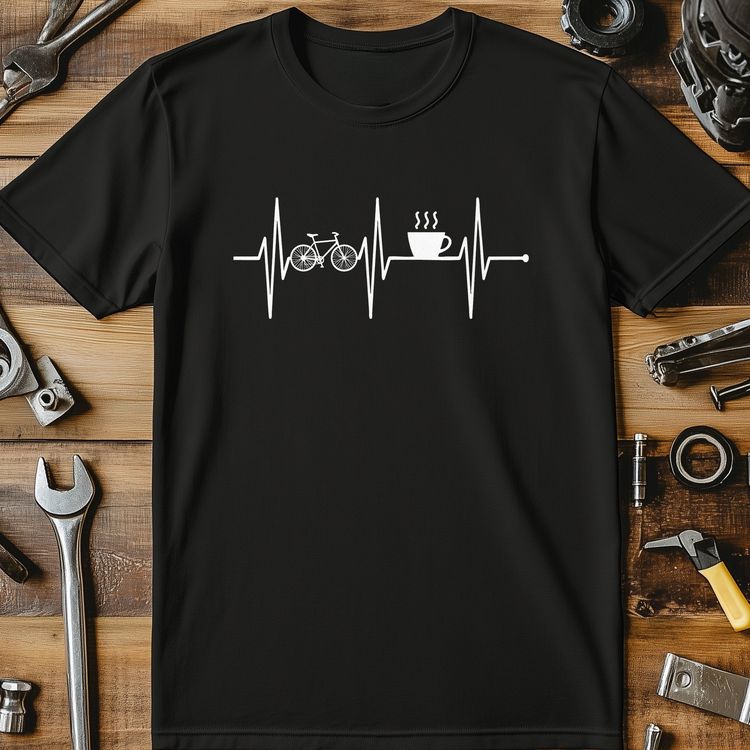 Mens Bike coffee T Shirt US image 4