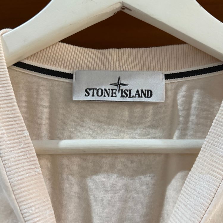 Stone Island Painted Graphic Tee | 2022 | Pale Pink | LARGE P2P 19.5 image 4