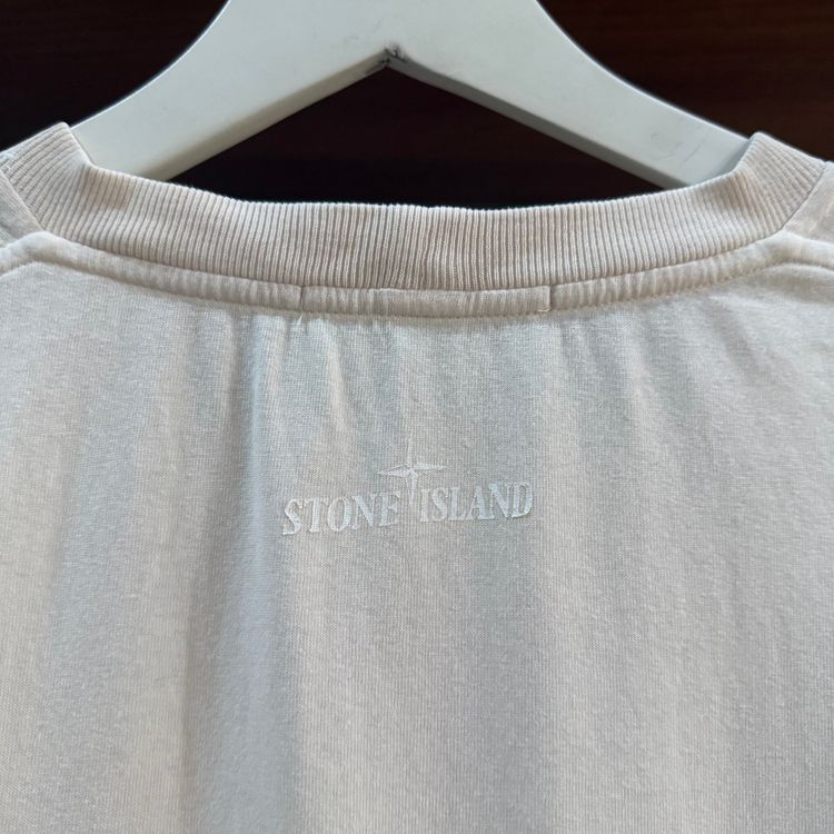 Stone Island Painted Graphic Tee | 2022 | Pale Pink | LARGE P2P 19.5 image 5