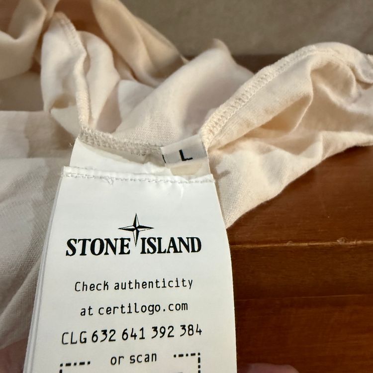 Stone Island Painted Graphic Tee | 2022 | Pale Pink | LARGE P2P 19.5 image 7