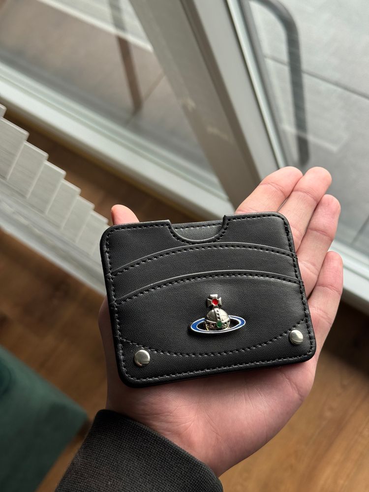 Immagine di Vivienne Westwood Black Leather Card Holder 2