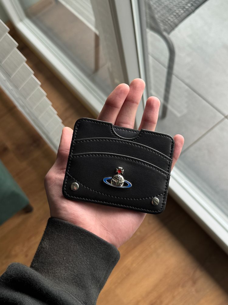 Vivienne Westwood Black Leather Card Holder