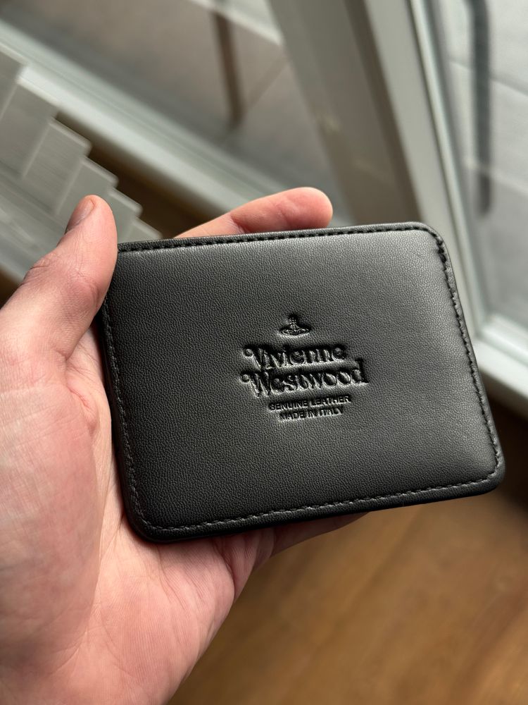 Immagine di Vivienne Westwood Black Leather Card Holder 4