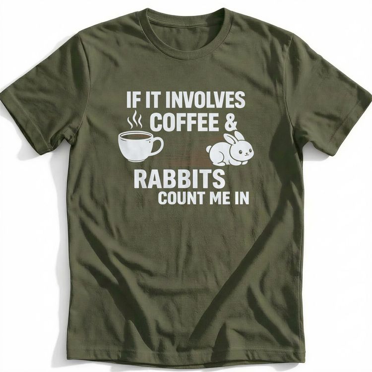 COFFEE & RABBITS 035 T-Shirt US image 4