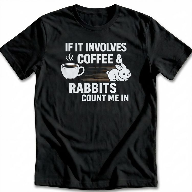COFFEE & RABBITS 035 T-Shirt US image 2