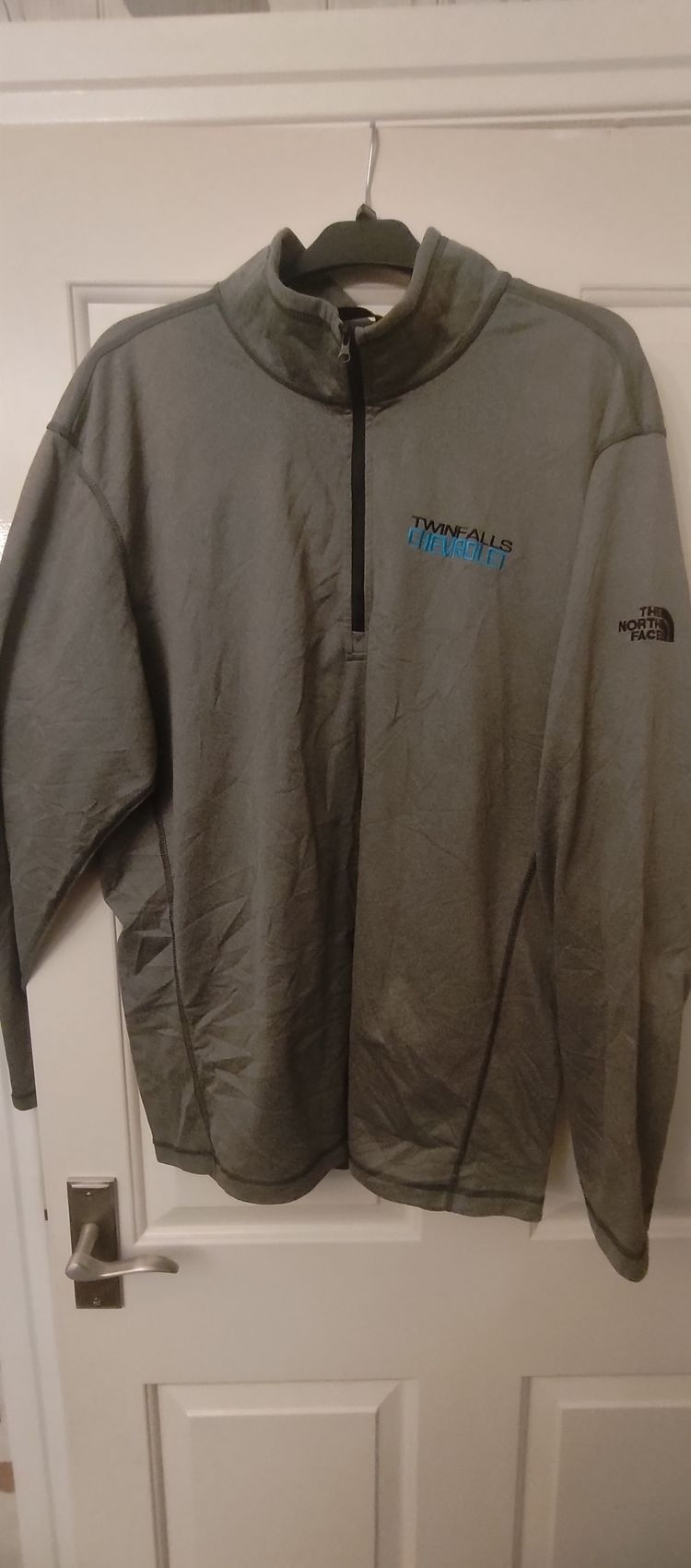2XL The North Face Grey Quarter-Zip Pullover