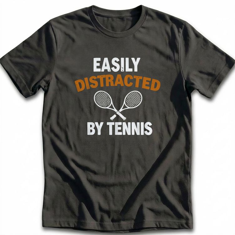 DISTRACTED BY TENNIS 026 T-Shirt US image 4