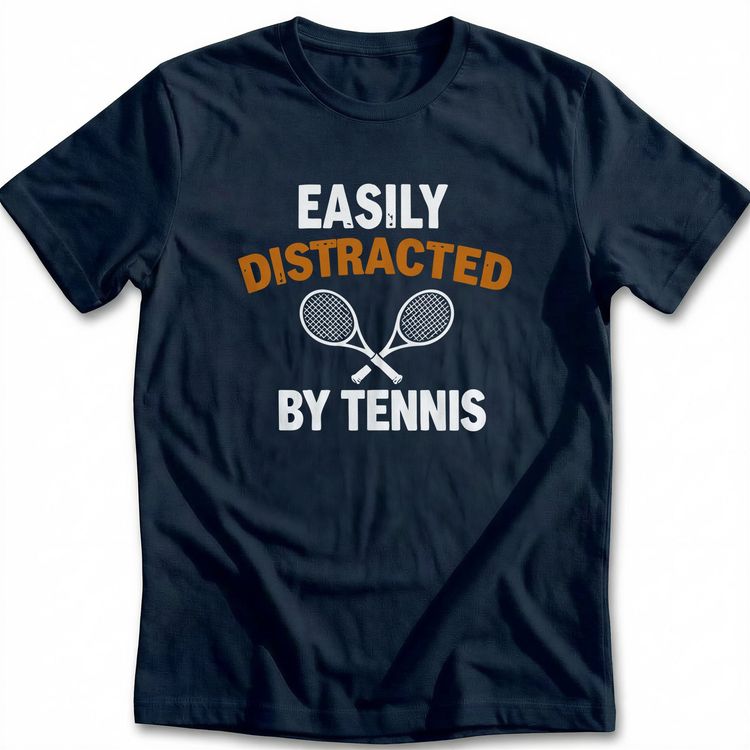 DISTRACTED BY TENNIS 026 T-Shirt US image 1