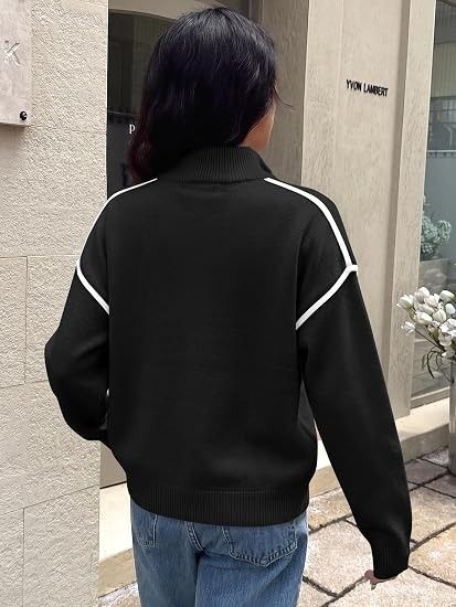 Immagine di Black Half-Zip Sweater 4