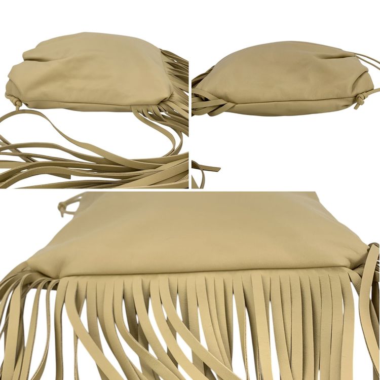 Immagine di Bottega Veneta Leather Shoulder Bag The Fringe Pouch 2