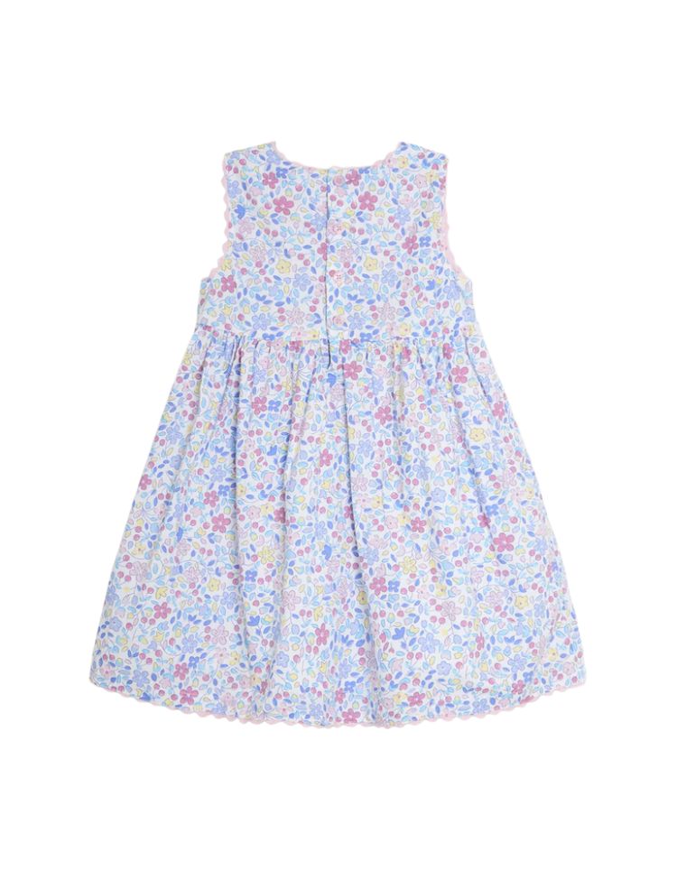 JOJO Maman Bebe Girl's Duck Summer Sleeveless Applique Dress in Pink 9