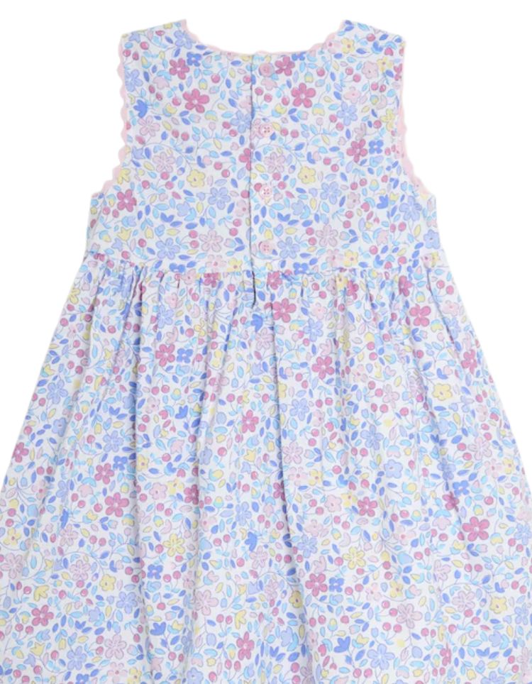 JOJO Maman Bebe Girl's Duck Summer Sleeveless Applique Dress in Pink 5
