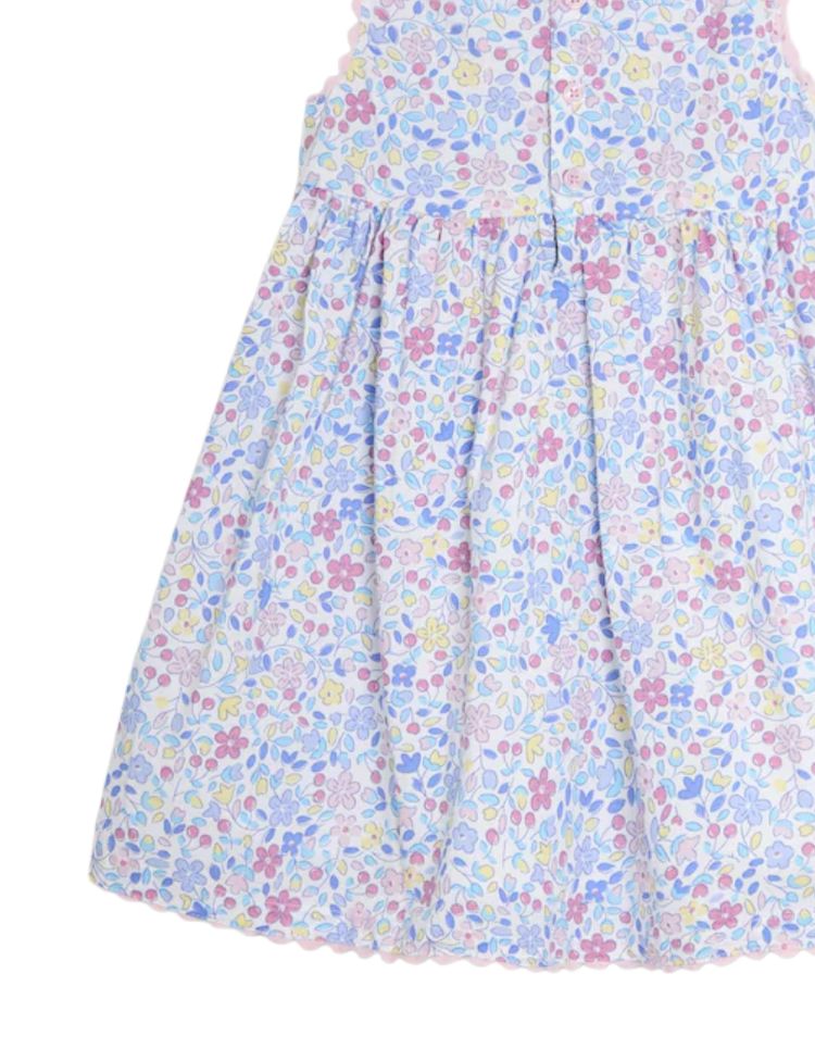 JOJO Maman Bebe Girl's Duck Summer Sleeveless Applique Dress in Pink 2