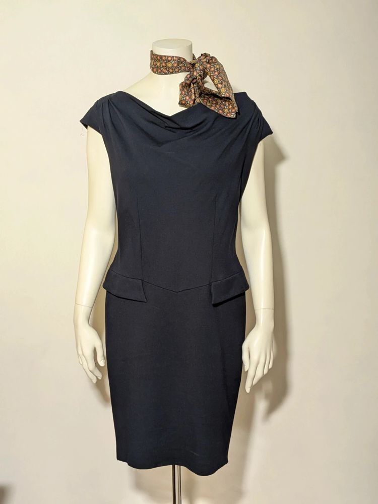 Abitino elegante Camomilla Italia blu notte Tg. 44 (IT) - Viscosa e Elastan