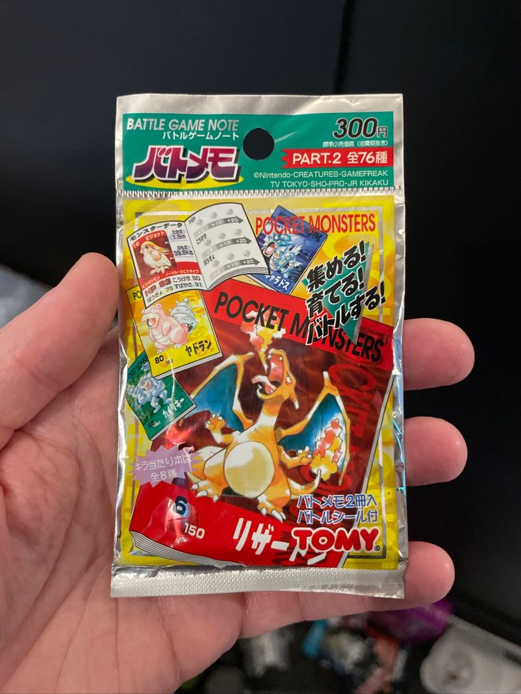 Pokemon Battle Game Note Part 2 TOMY Booster Pack Sealed Vintage Japanese 3
