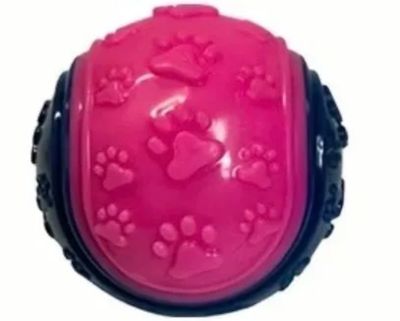Pink Dog Squeaky Chew Ball