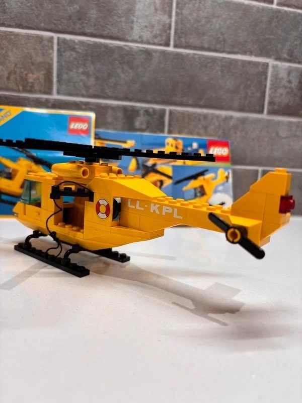 Lego Yellow Helicopter With Two Minifigures image 4
