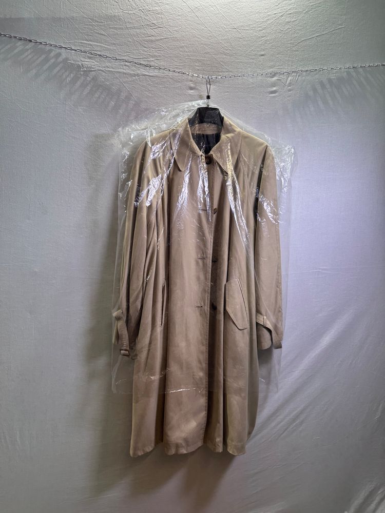 Trench Coat Beige Classico - Trench and Coat - Fodera Tartan obraz 8