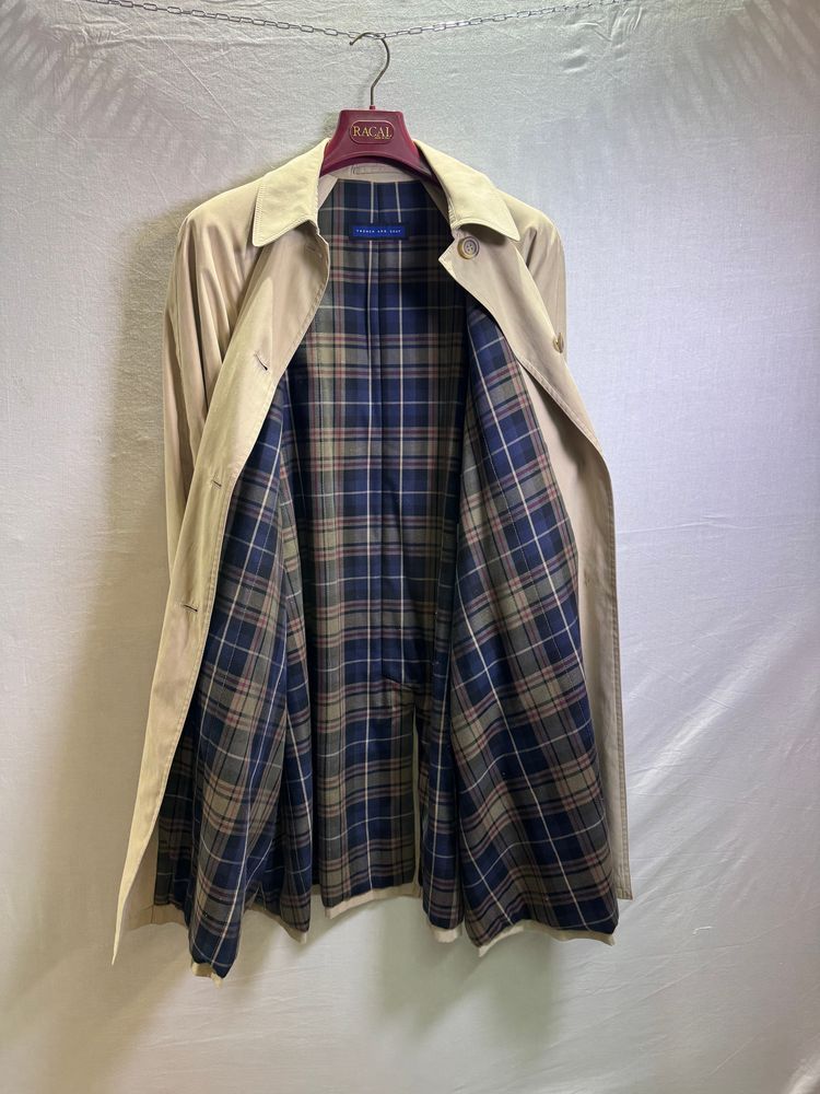 Trench Coat Beige Classico - Trench and Coat - Fodera Tartan obraz 6