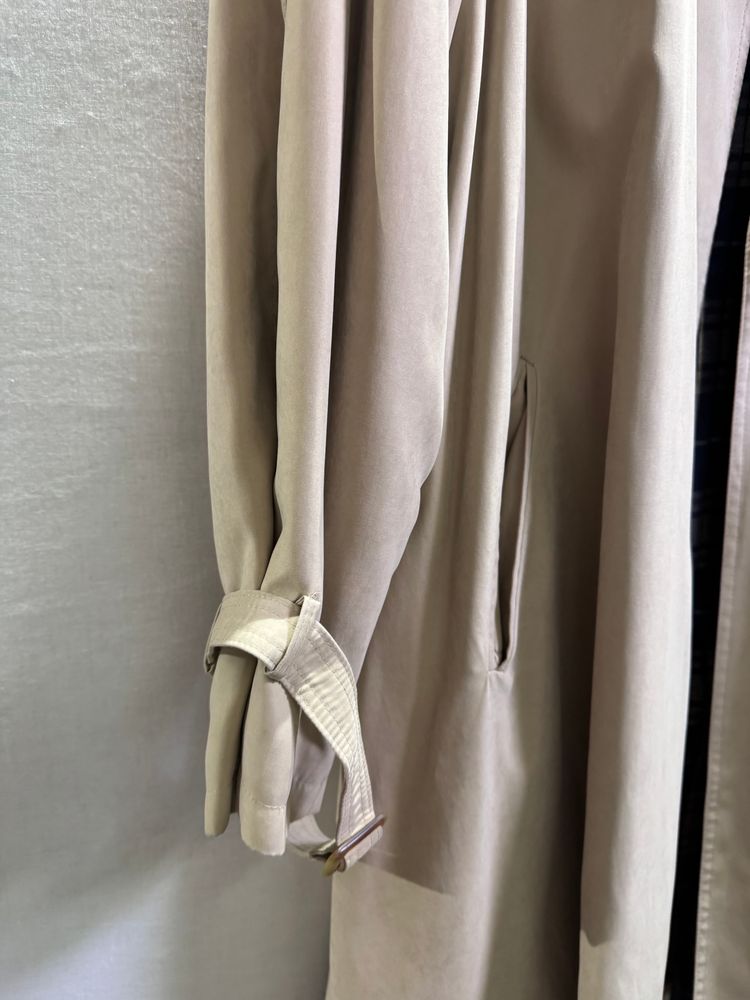 Trench Coat Beige Classico - Trench and Coat - Fodera Tartan obraz 4