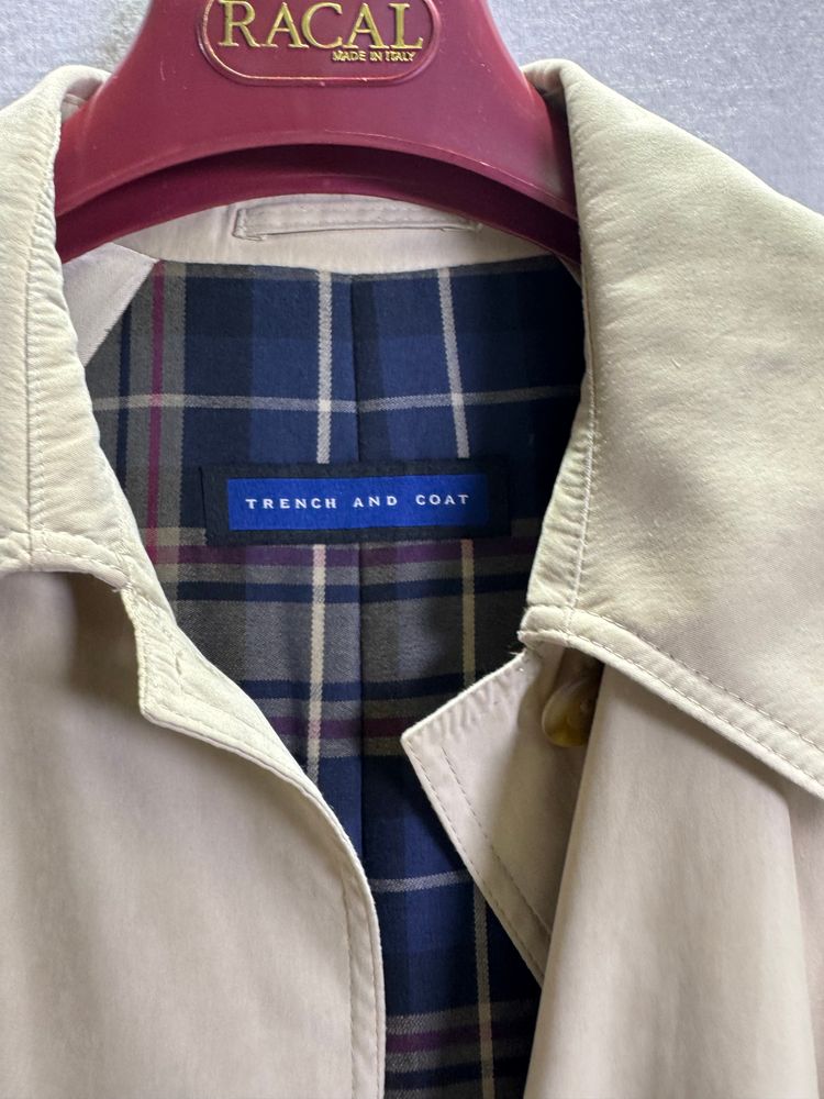 Trench Coat Beige Classico - Trench and Coat - Fodera Tartan obraz 2
