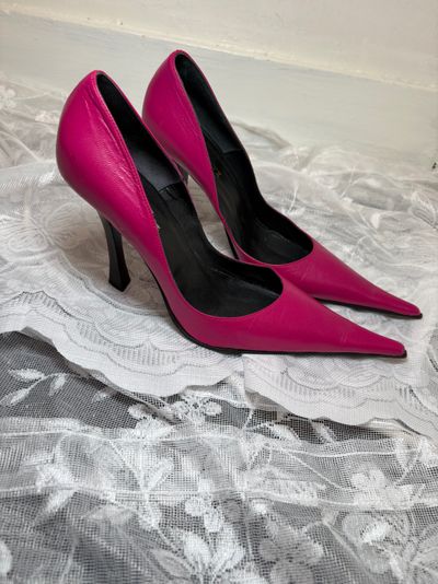 Vintage 90s/00s Pink Pointed-Toe High Heel Stilettos