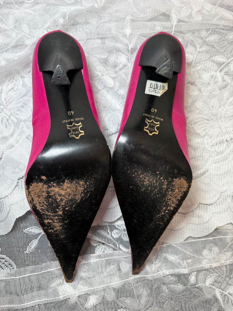 Vintage 90s/00s Pink Pointed-Toe High Heel Stilettos  6