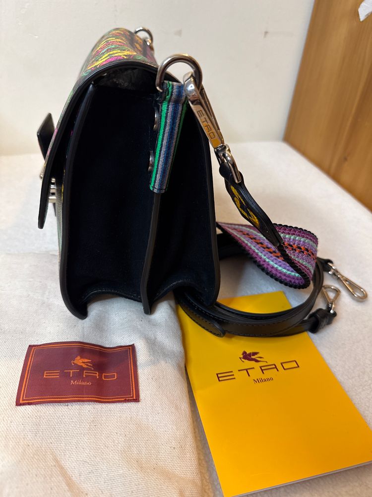 Etro Patterned Shoulder Bag obraz 4
