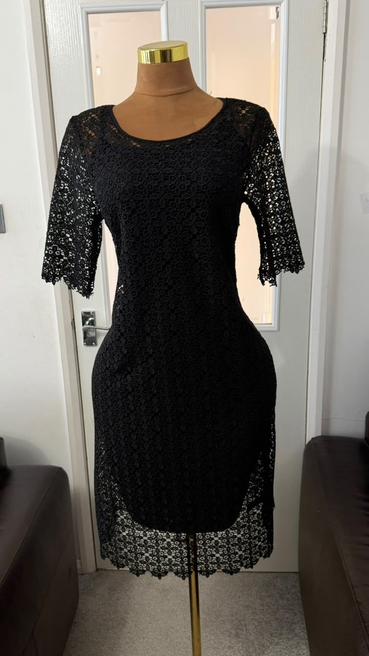 Next tall Black Lace Dress obraz 4